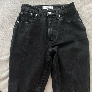 Abercrombie high rise mom jeans